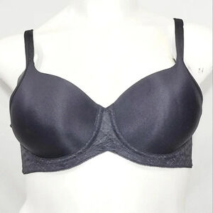 36B Playtex Secrets 4913 Breathably Cool UW‎ Bra Black NWT